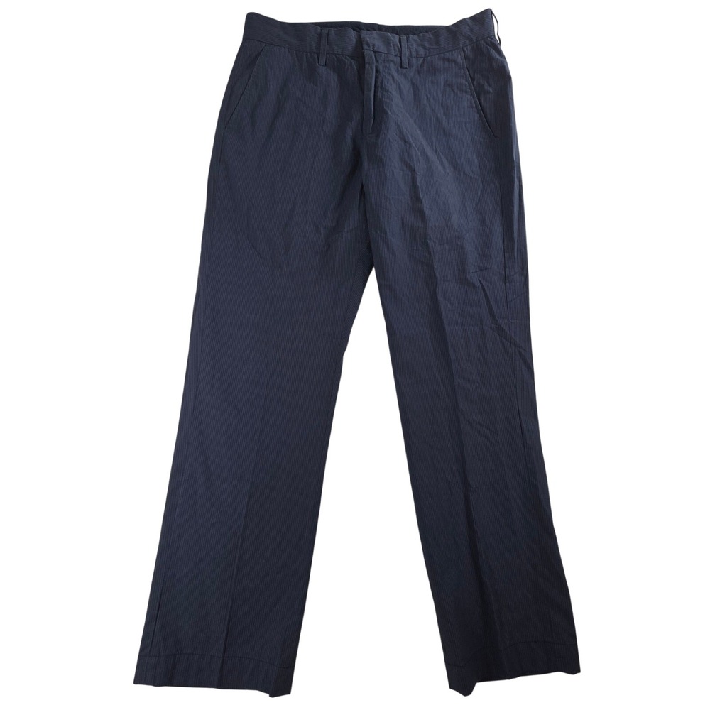 J.Crew Slim Bedford Pinstripe Navy Blue Dress Pants Navy 30x30 (28.5) Mens